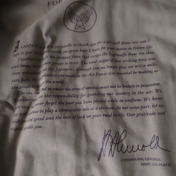 Cockpit USA Mens Flight Jacket Size L Khaki Type A-2 Leather Collar Z29S79 - Picture 6 of 9